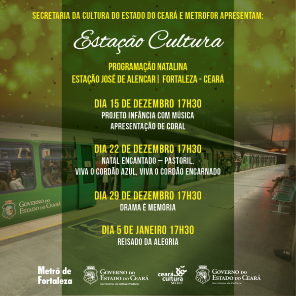 Metrofor e Secult ocupam estações do Metrô com arte e cultura