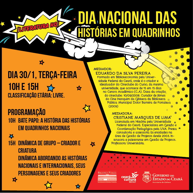 Dia Nacional das Histórias em Quadrinho: Biblioteca Pública Espaço Estação realiza atividade nesta terça