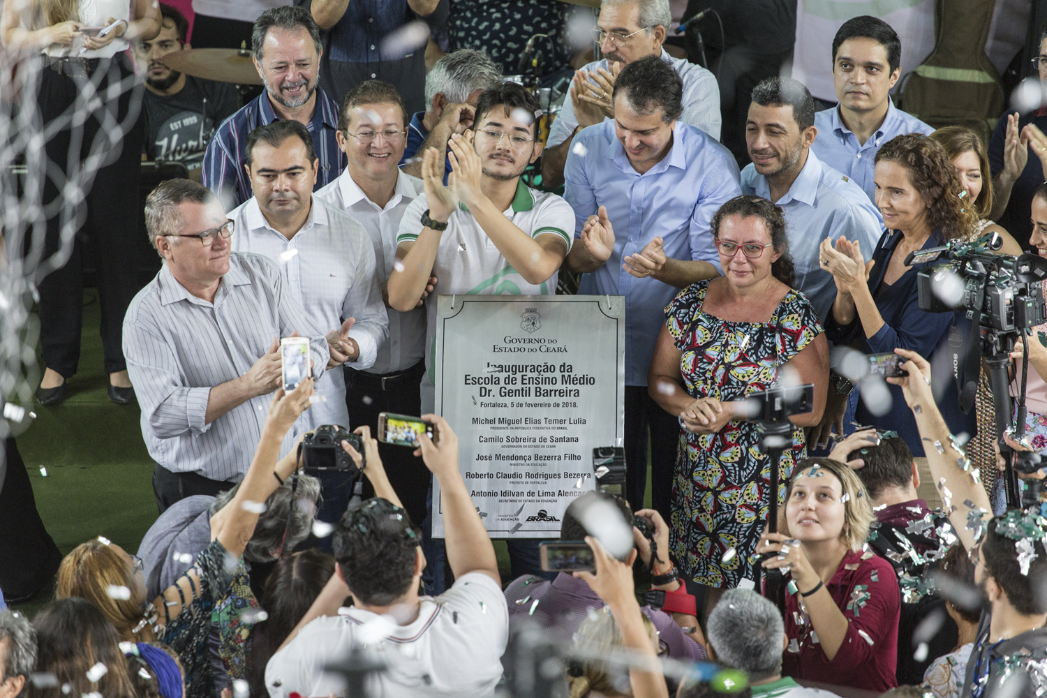 Primeira escola vertical de Fortaleza é inaugurada durante abertura do ano letivo estadual