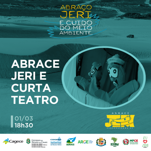 Campanha leva arte e informação para praça principal de Jericoacoara