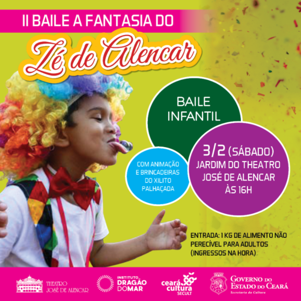 TJA: II Baile a Fantasia do Zé de Alencar será neste sábado (3)