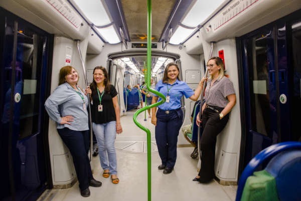 ​​Nos trilhos, nas obras ou na administração: conheça as ​​mulheres que fazem o Metrô de Fortaleza