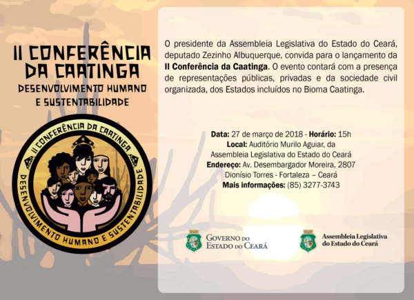 Governo do Ceará e AL lançam II Conferência da Caatinga nesta terça-feira