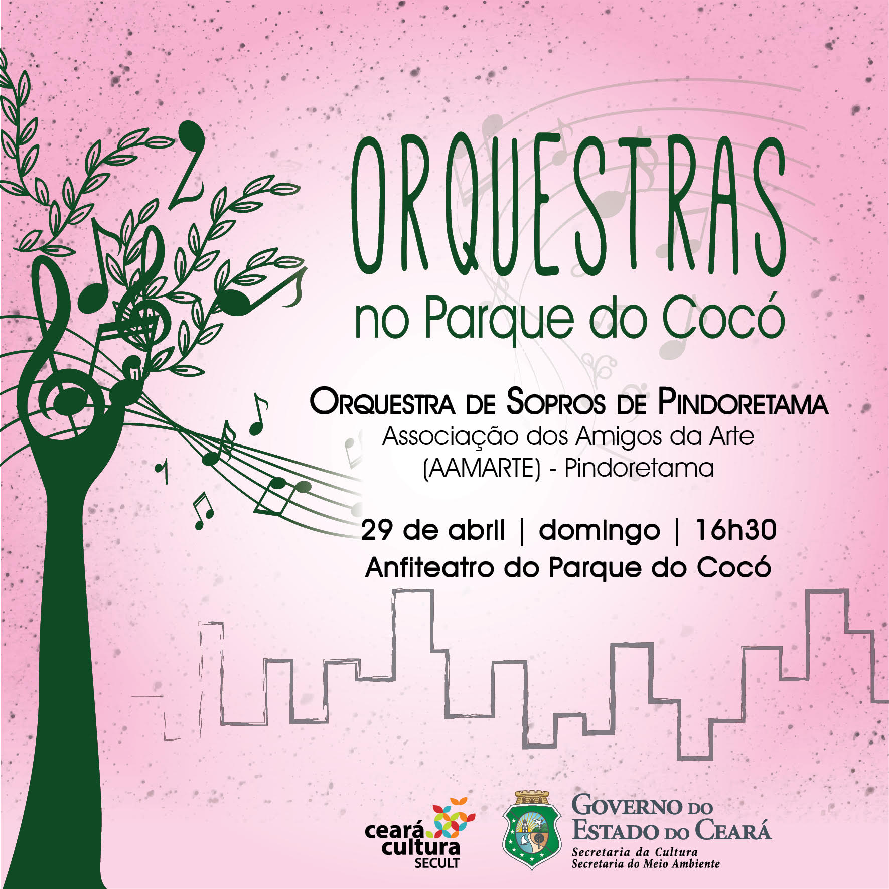 Domingo tem mais música no Parque Estadual do Cocó