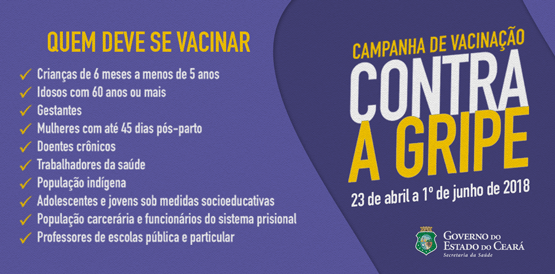 Ceará tem oito casos confirmados de influenza