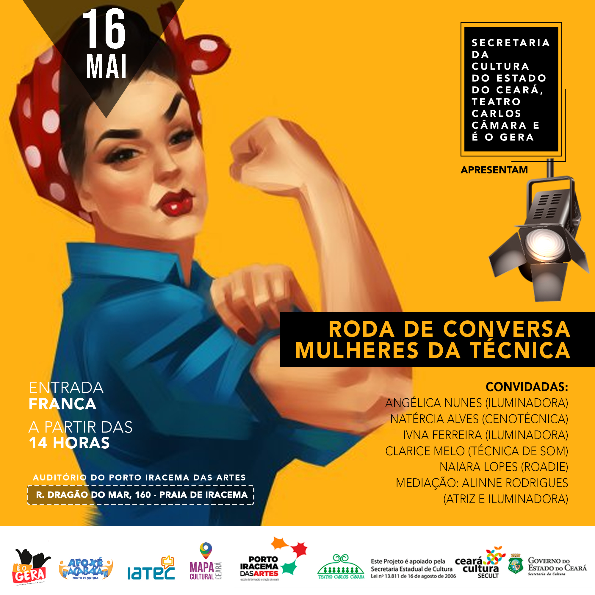 Roda de Conversa debate desafios e vivências de mulheres que trabalham com técnica e operação de som e luz em Fortaleza