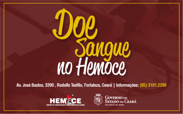 Hemoce atende doadores de sangue em feriado de Corpus Christi