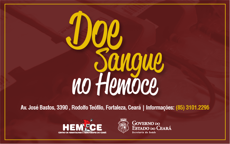 Hemoce atende doadores de sangue em feriado de Corpus Christi