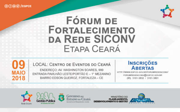 Fórum de Fortalecimento da Rede SICONV reunirá autoridades e representantes de órgãos federais, estaduais e municipais