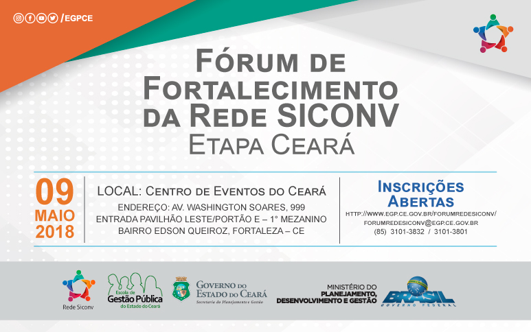 Fórum de Fortalecimento da Rede SICONV reunirá autoridades e representantes de órgãos federais, estaduais e municipais