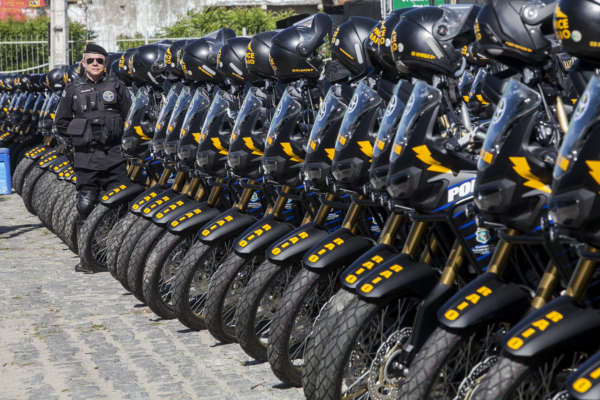 Com novas 125 motos para o BPRaio, Governo do Ceará já entregou mais de 1.700 veículos para a Segurança Pública