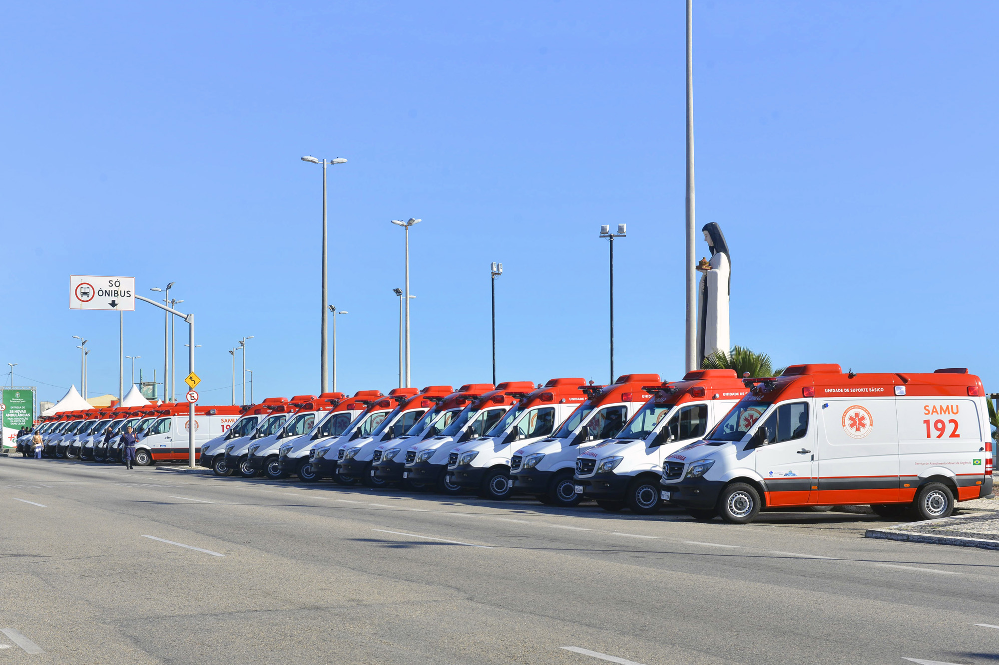 SAMU 192 Ceará recebe 28 novas ambulâncias