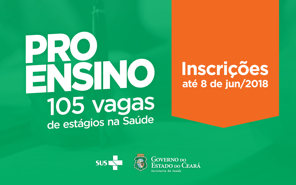 Proensino abre inscrição para seleção de estagiários