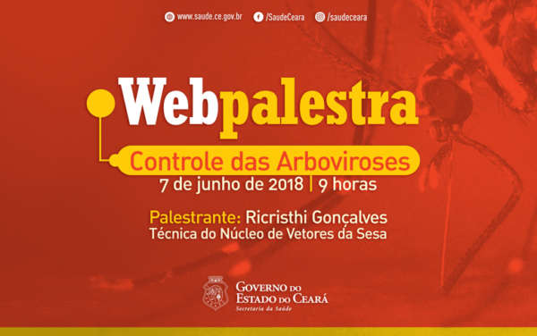 Telessaúde transmite web palestra sobre controle de arboviroses