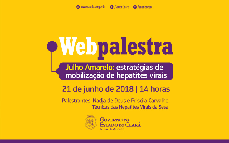 Controle de hepatites virais é tema de webpalestra
