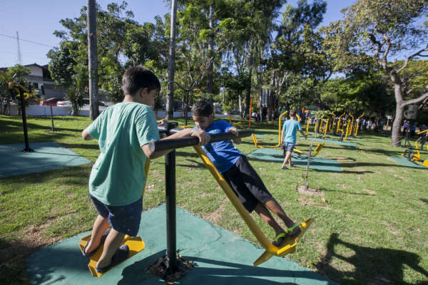 Nova área requalificada do Parque Adahil Barreto é inaugurada