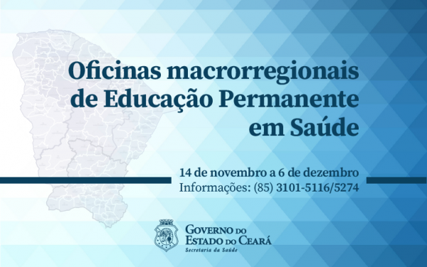 Segundo ciclo de oficinas em Educação Permanente inicia nesta quarta-feira (14)