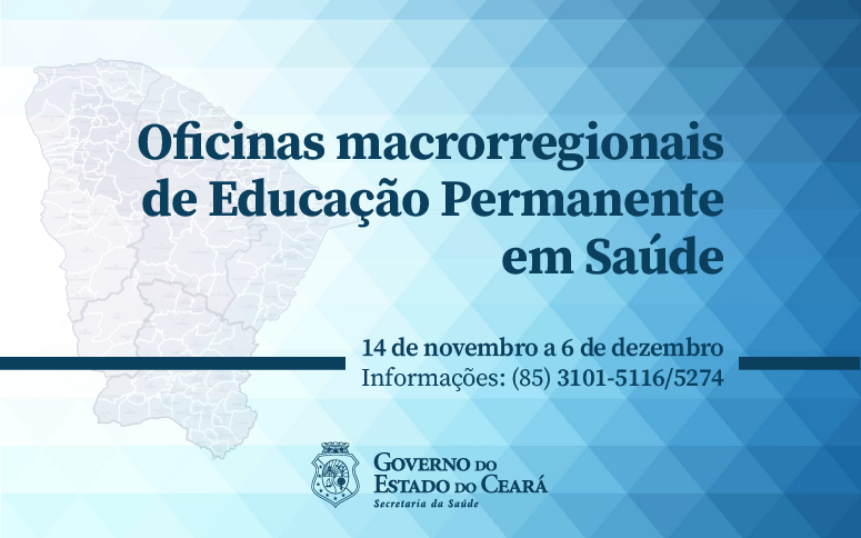 Segundo ciclo de oficinas em Educação Permanente inicia nesta quarta-feira (14)