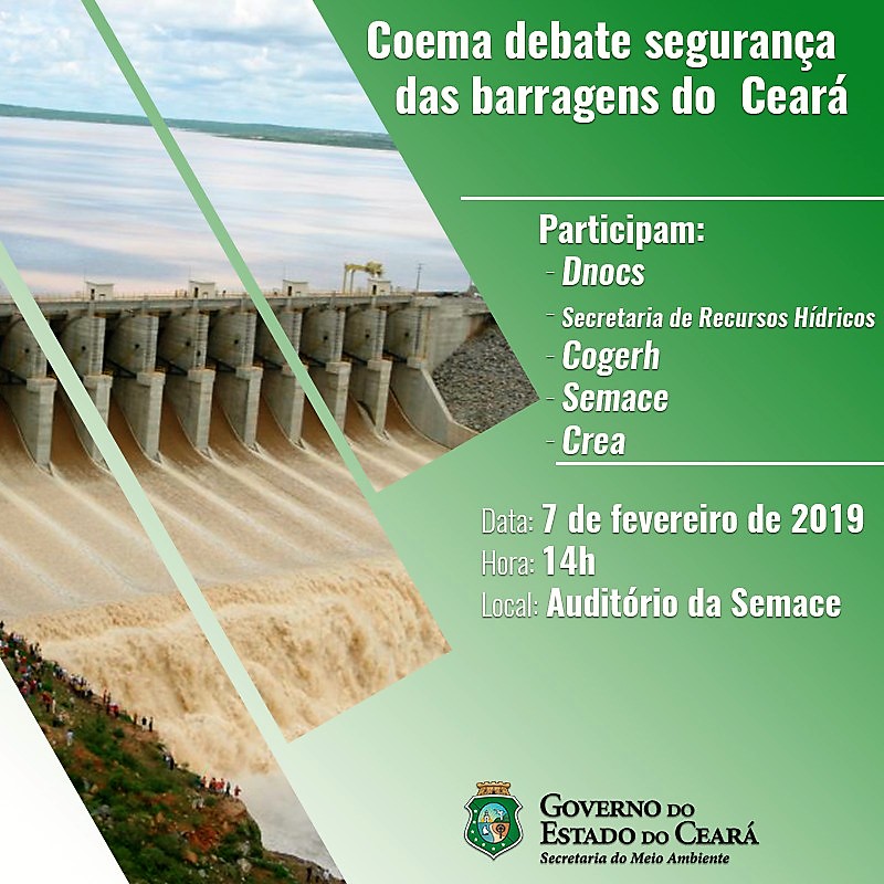 Coema debaterá a segurança das barragens do Ceará