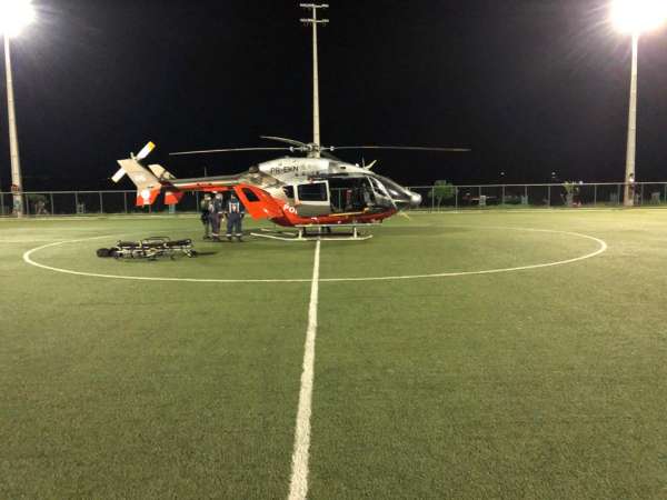 Aeronave da Ciopaer realiza transporte aeromédico de vítima de capotamento em Mauriti