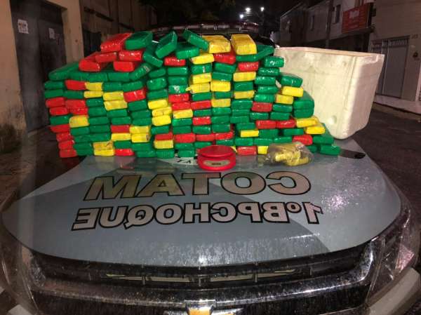 Polícia Militar apreende quase 74 kg de maconha em Fortaleza