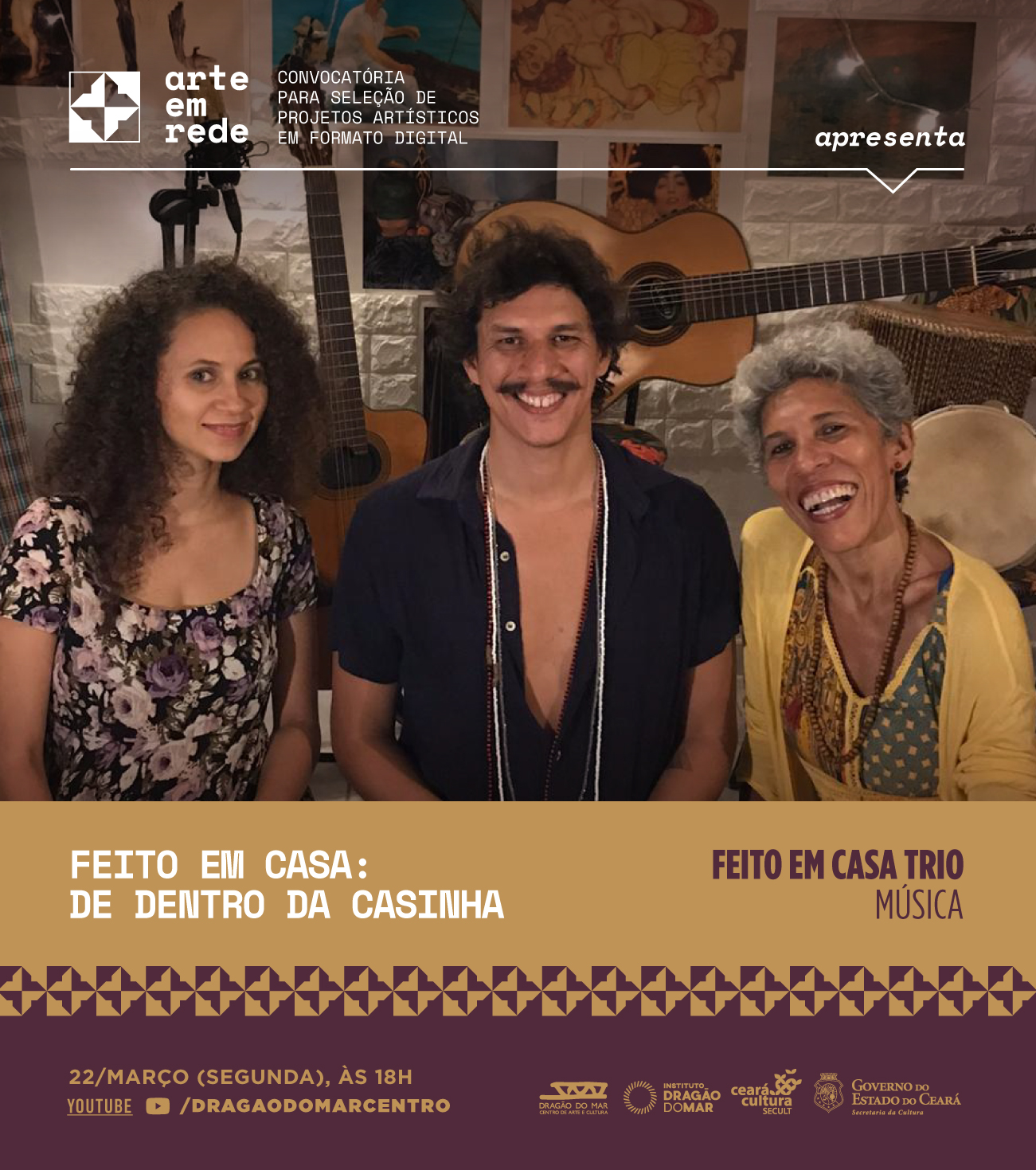 Dragão do Mar exibe três espetáculos da convocatória Arte em Rede a partir desta segunda-feira (22)