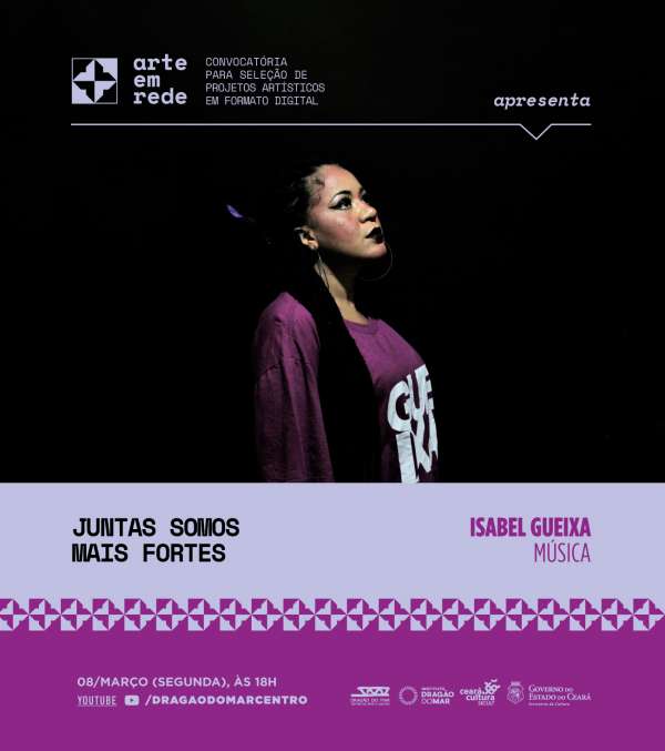 Dragão do Mar exibe apresentação virtual de Isabel Gueixa nesta segunda-feira (8)