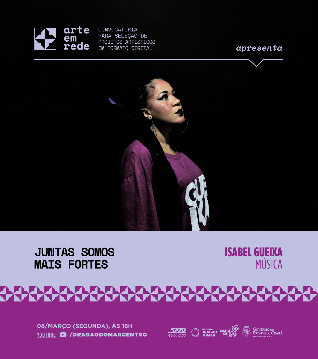 Dragão do Mar exibe apresentação virtual de Isabel Gueixa nesta segunda-feira (8)