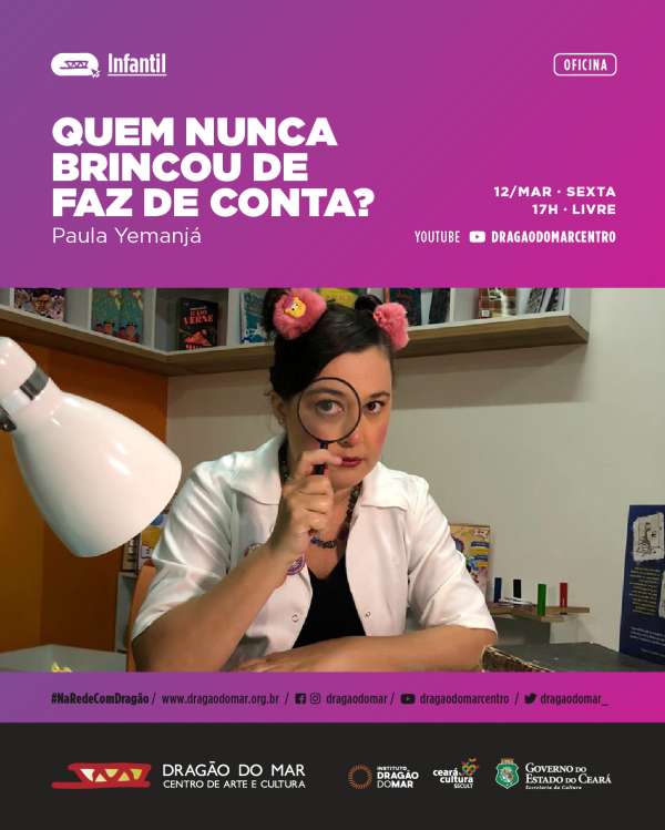 Dragão do Mar traz oficinas virtuais infantis no final de semana