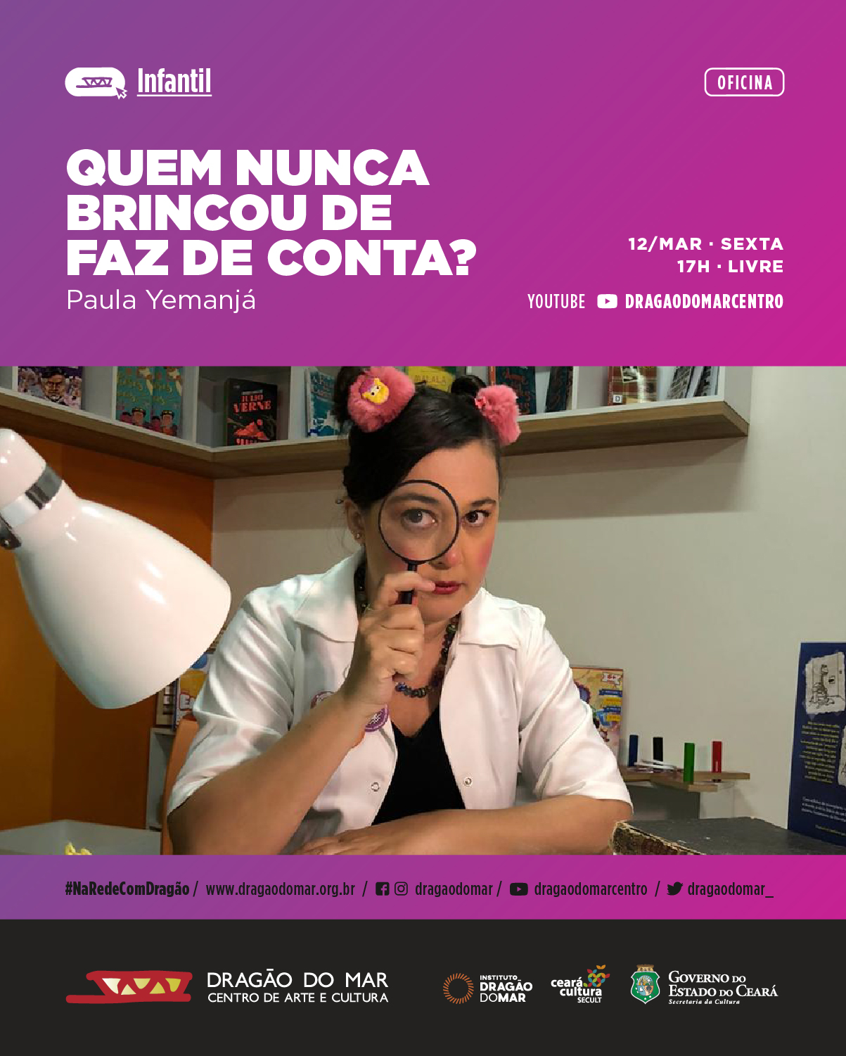 Dragão do Mar traz oficinas virtuais infantis no final de semana