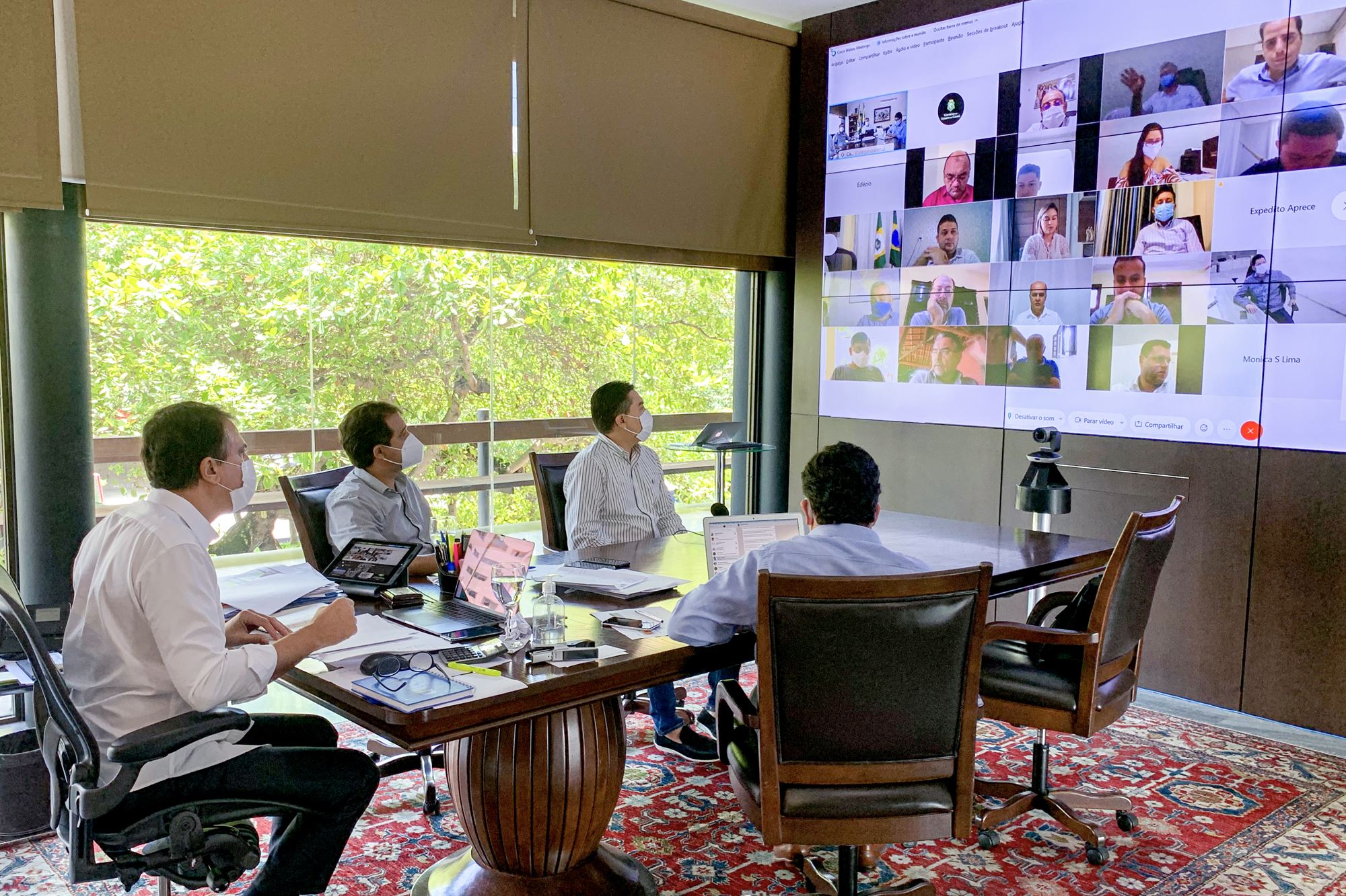 Governador reúne prefeitos da Macrorregião Norte e pede união de todos para enfrentamento da pandemia