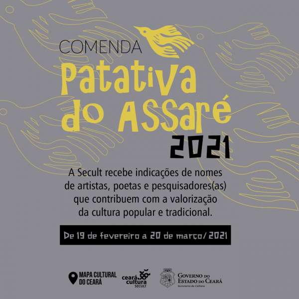 Secult lança Comenda Patativa do Assaré 2021 e recebe indicações de nomes para homenagem