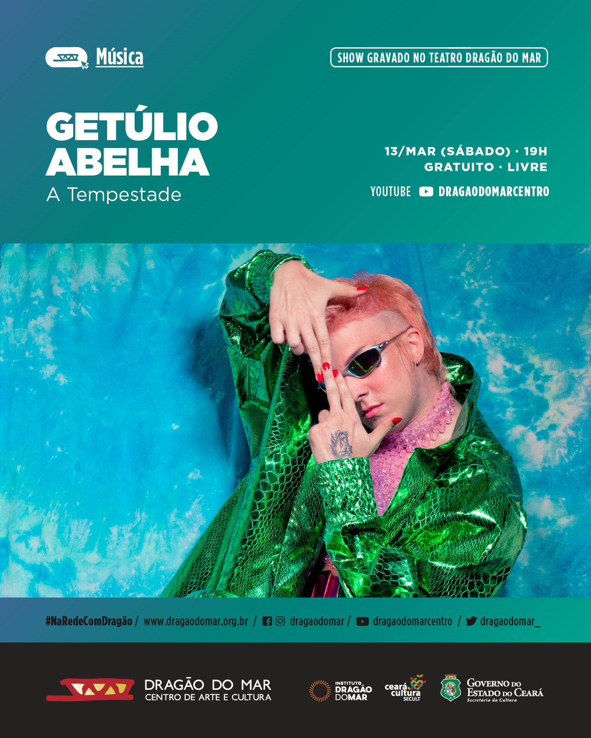 Dragão do Mar estreia shows inéditos de André Mehmari e Getúlio Abelha neste final de semana