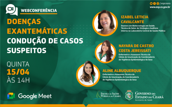 Webconferência orienta municípios sobre condução de casos suspeitos de sarampo e rubéola