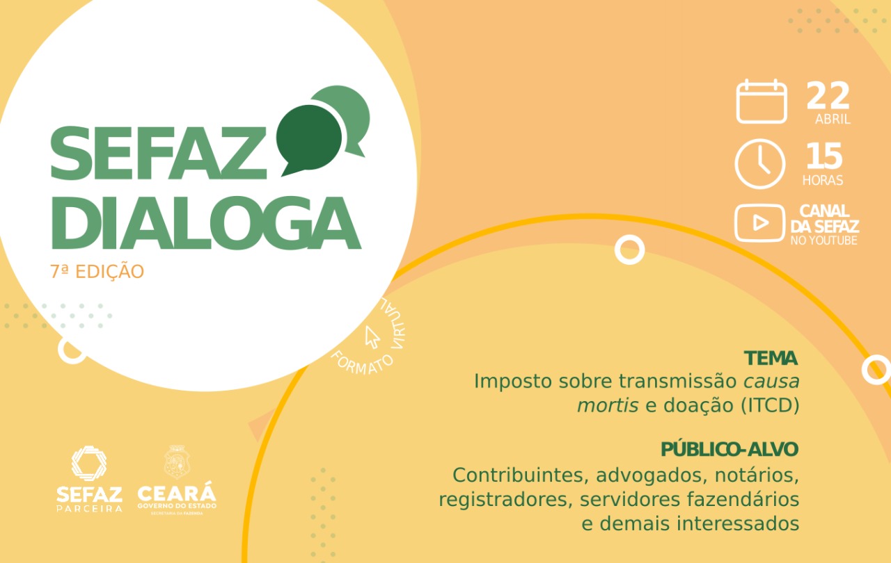 Sefaz Dialoga tira dúvidas sobre ITCD nesta quinta-feira (22)