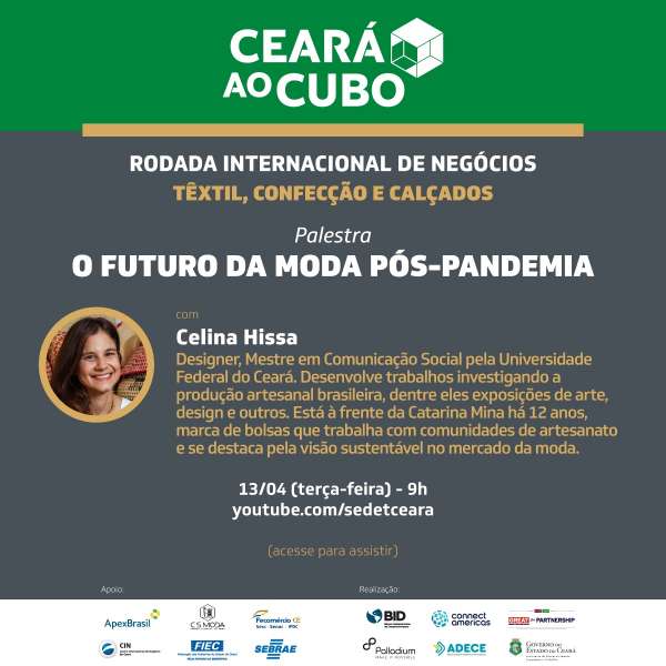 ‘O Futuro da Moda Pós-pandemia’ é tema de palestra na abertura da 1ª  Rodada Internacional de Negócios