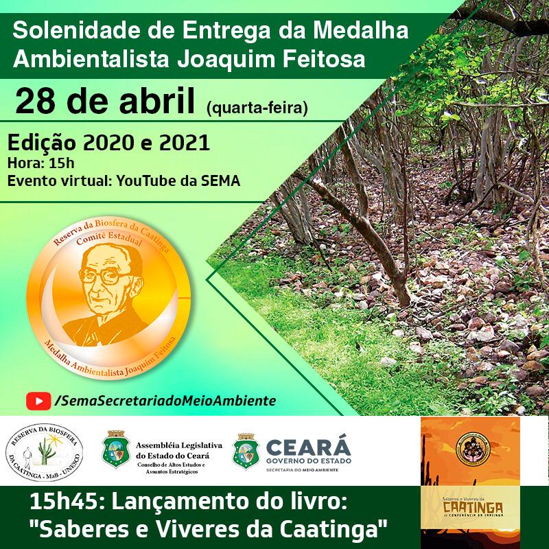 Medalha Joaquim Feitosa será entregue ao Centro de Ciências Agrárias da UFC e ao agricultor Zé Artur nesta quarta