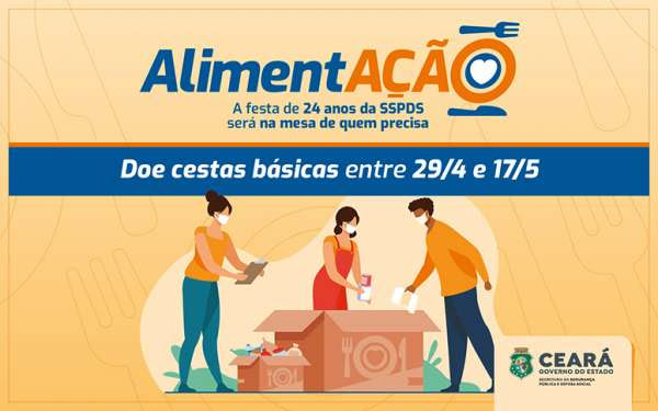 Secretaria da Segurança lança ação solidária “Campanha AlimentAÇÃO”