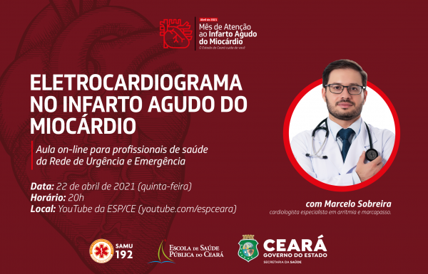 Aula online para profissionais de saúde aborda o Eletrocardiograma no Infarto Agudo do Miocárdio