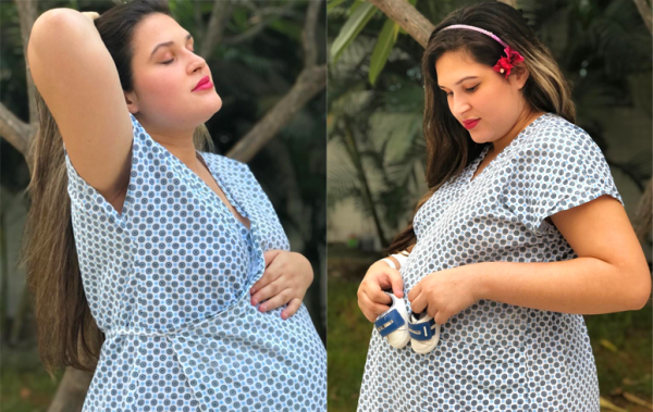 Gestante internada no HRSC ganha ensaio fotográfico um dia antes do nascimento do filho