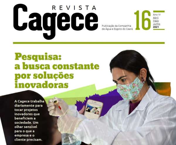 Revista Cagece destaca inovação e pesquisa dentro da companhia