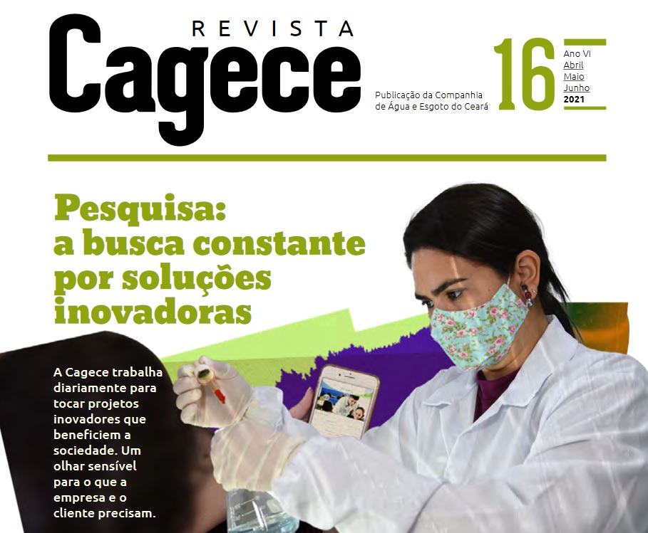 Revista Cagece destaca inovação e pesquisa dentro da companhia