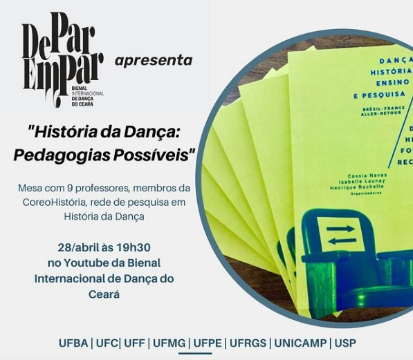Com apoio da Secult, 7ª Bienal de Dança De Par Em Par promove conversa sobre historiografia da dança