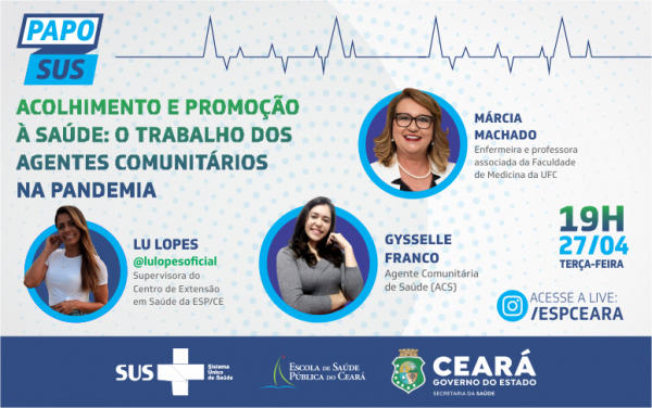 ‘Live’: o papel do Agente Comunitário de Saúde na orientação da população em meio à pandemia