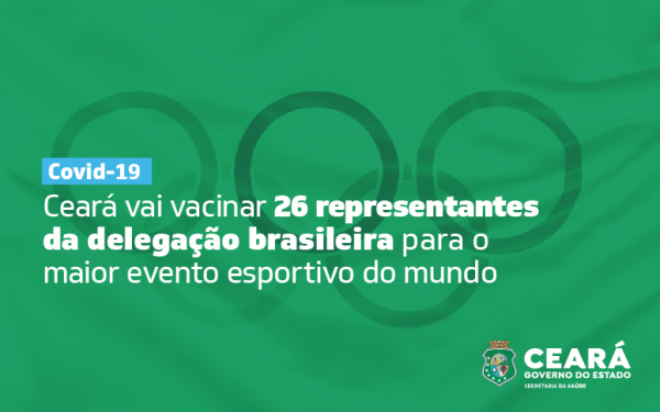 Ceará é o único estado do NE a operacionalizar vacinação de atletas olímpicos