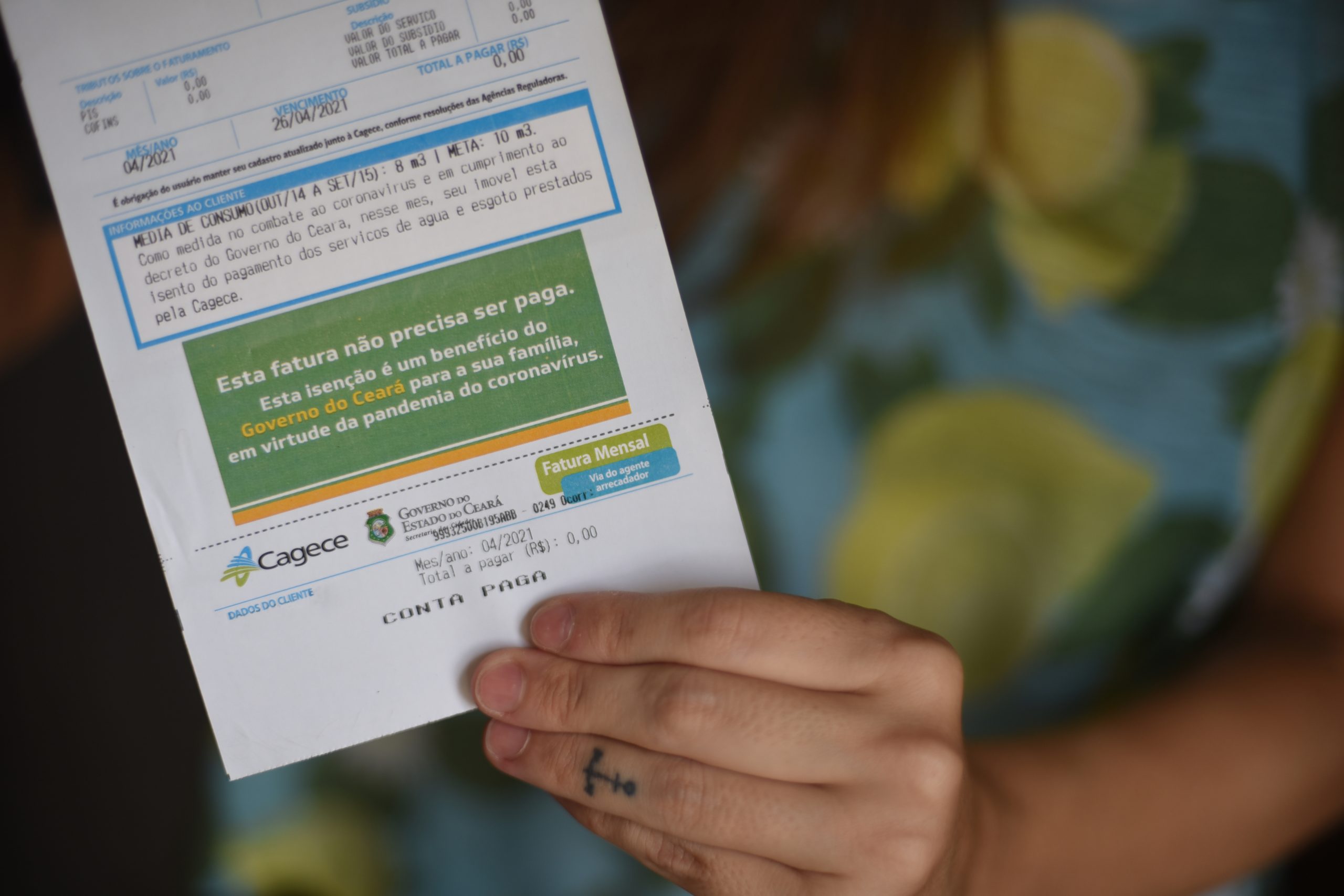 Isenções da Cagece beneficiam cerca de 597 mil imóveis no Ceará