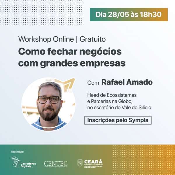 Corredores Digitais traz especialista do Vale do Silício para workshop sobre negócios