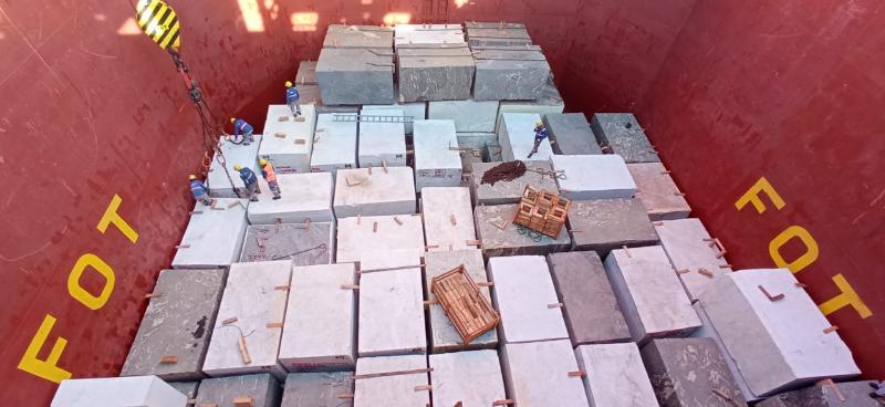 Porto do Pecém dobra exportação de mármore e granito nos cinco primeiros meses de 2021