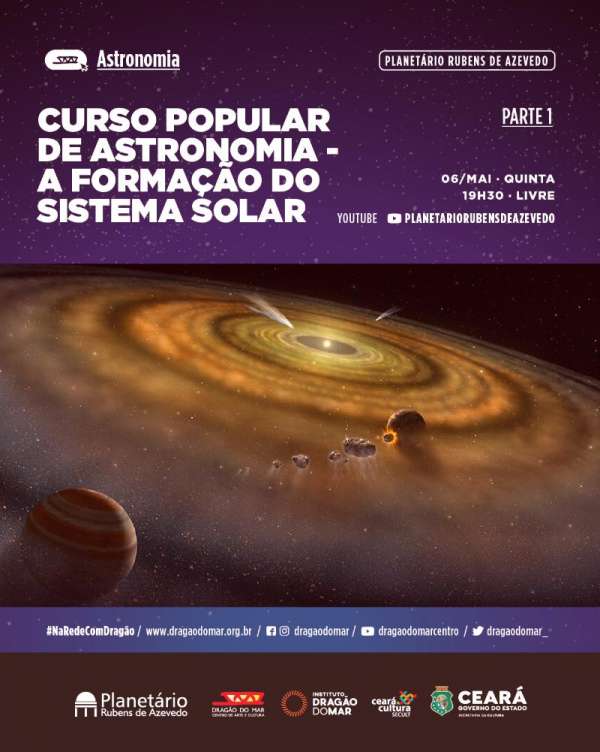 Planetário do Dragão do Mar lança programação virtual de maio