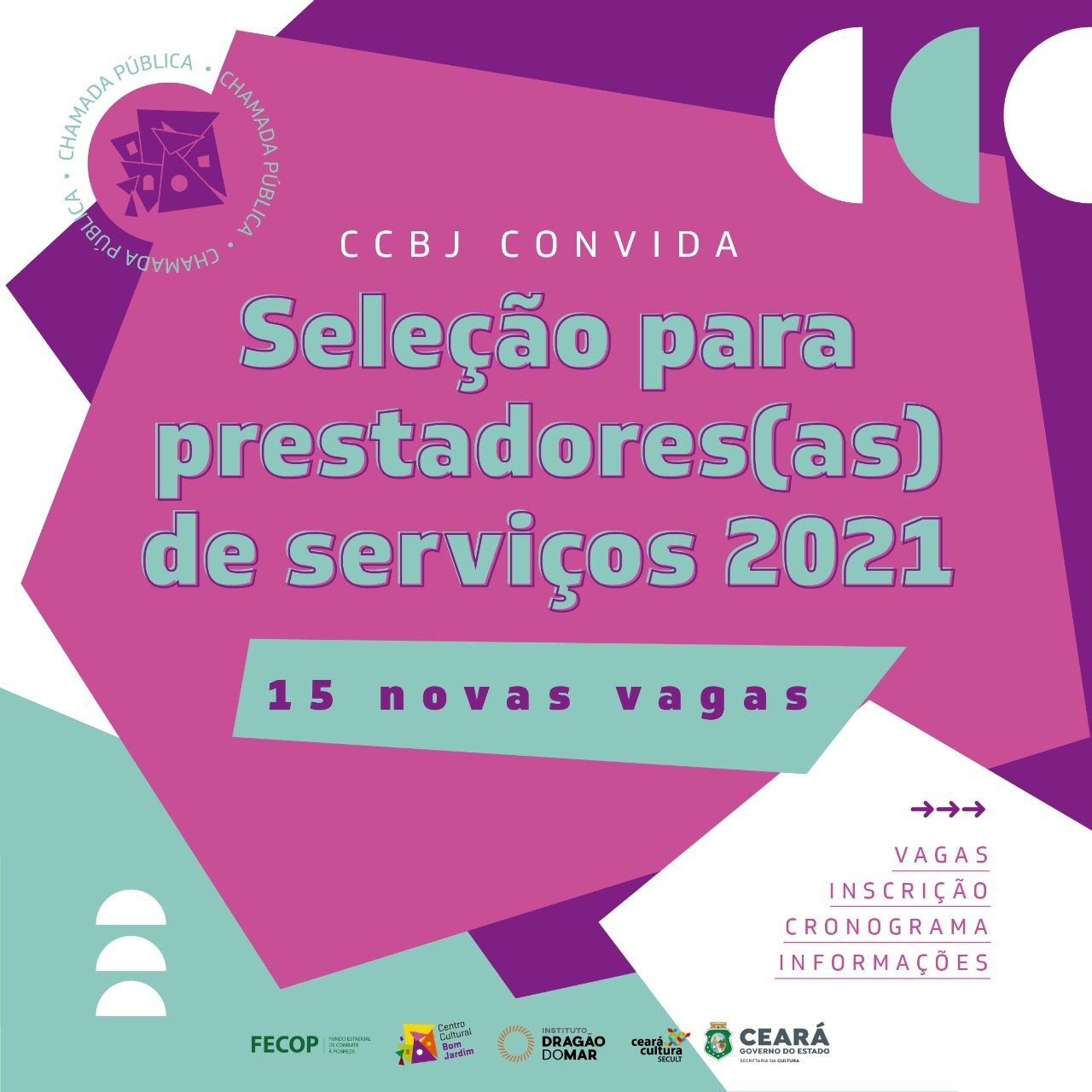 Centro Cultural Bom Jardim abre seleção para prestadores de serviços